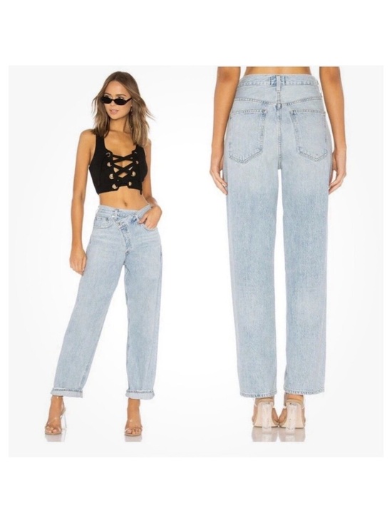 Agolde Denim - Agolde Criss Cross Upsized Jean in Suburbia